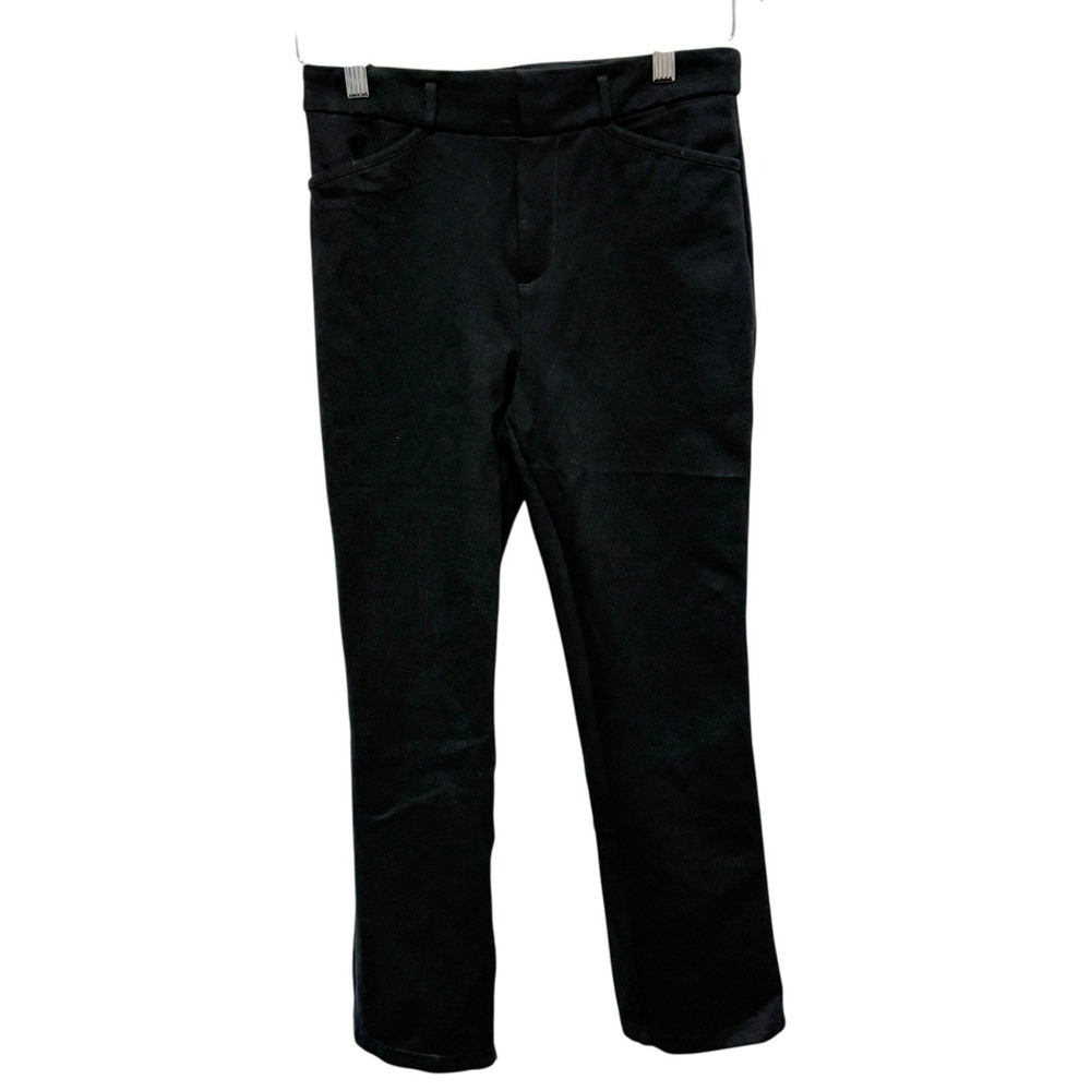 Anthropologie Pants Womens 2 Petite Black Ponte Stretch Ankle Essential Basic